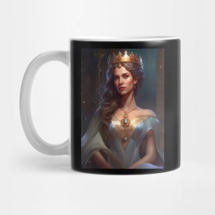 Elegant Adult Portraying Royalty with Fashion and Glamour Mug